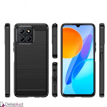 Carbon guminis dėklas - juodas (Huawei Honor X6/Honor X8 5G) Carbon guminis dėklas - juodas (Huawei Honor X6/Honor X8 5G)